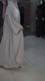 dubai 2 pis Abaya with silver embroidery