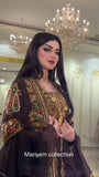 modern 2 piece kaftan for women with gold hand embroidery kaftan for Eid