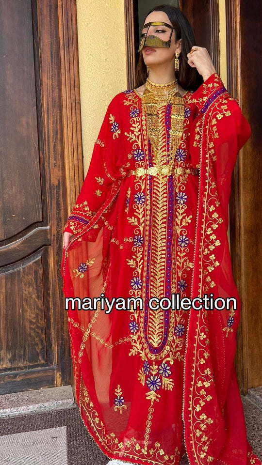 Dubai Golden Aari work Farasha , beach wear