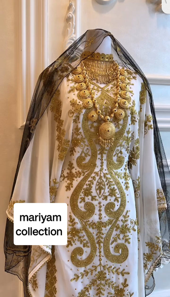 Designer Kaftan Hand Embroidered wedding wear