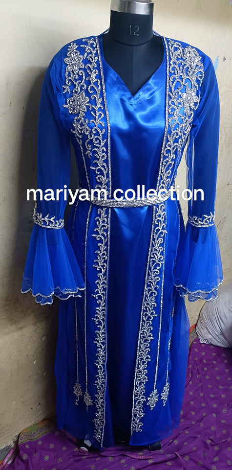 Designer Wedding Dress Crystal Embroidered Kaftan