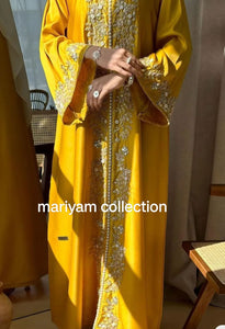 wedding kaftan with heavy embroidery