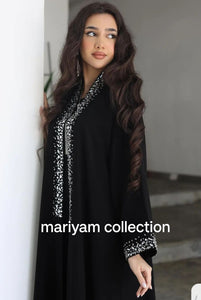 Abaya, Luxurious Embroidered Muslim Dress, Special Occasion
