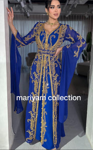 Designer black bridal wear kaftan