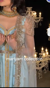SALE!!! LUXURY Evening Party wear kaftan with gold embroidery