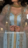 SALE!!! LUXURY Evening Party wear kaftan with gold embroidery