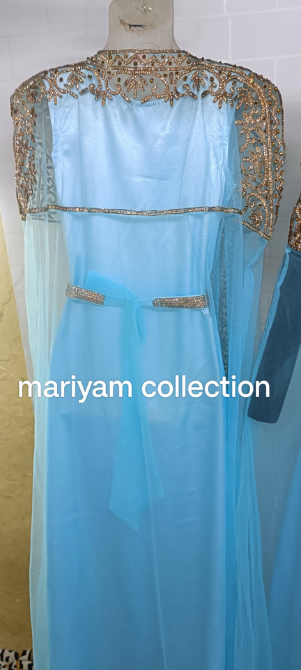 SALE!!! LUXURY Evening Party wear kaftan with gold embroidery