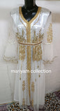 Designer Arabian Kaftan with Crystal Hand Work & Beads Ball sleeve