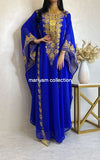 Designer farasha with golden Aari work and golden crystals