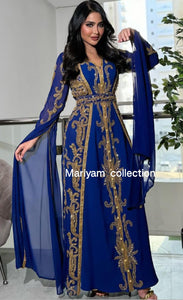 Designer black bridal wear kaftan