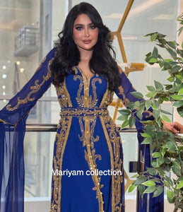 Designer black bridal wear kaftan