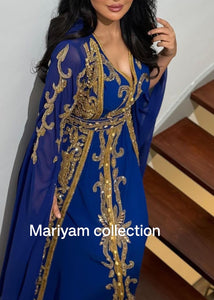 Designer black bridal wear kaftan