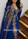 Designer black bridal wear kaftan