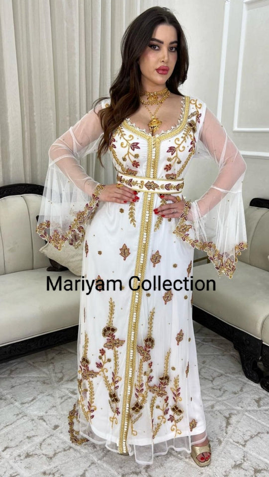 Designer kaftan with luxury embroidery  wedding wear