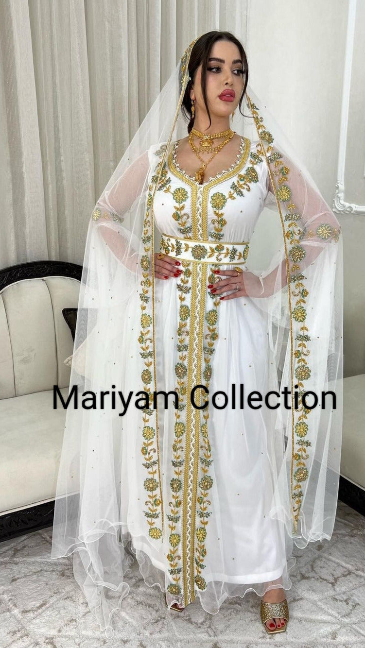 Designer kaftan with luxury embroidery  wedding  wear