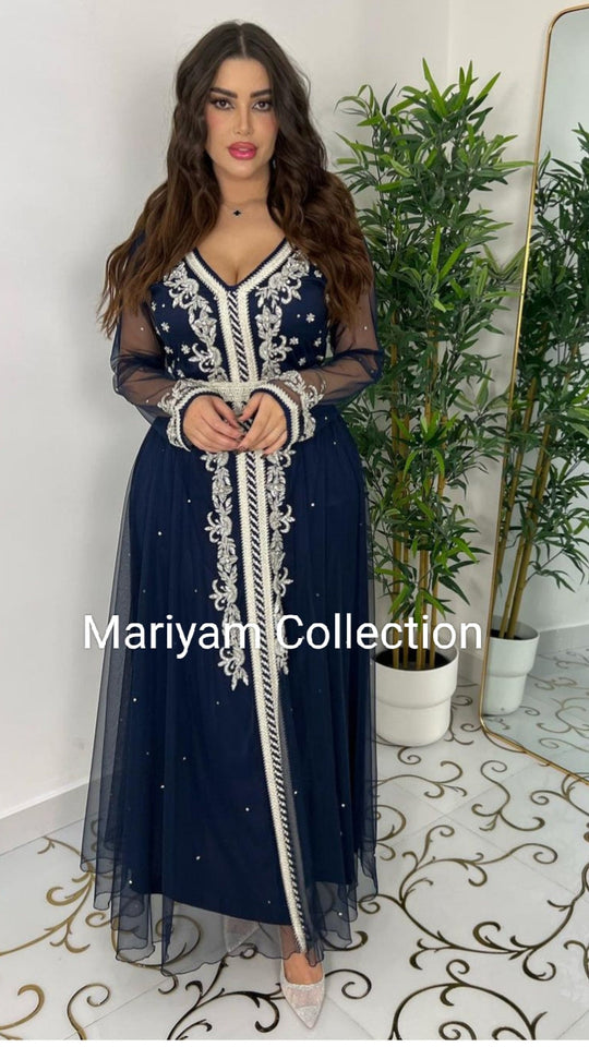 Designer kaftan with luxury embroidery  party wear