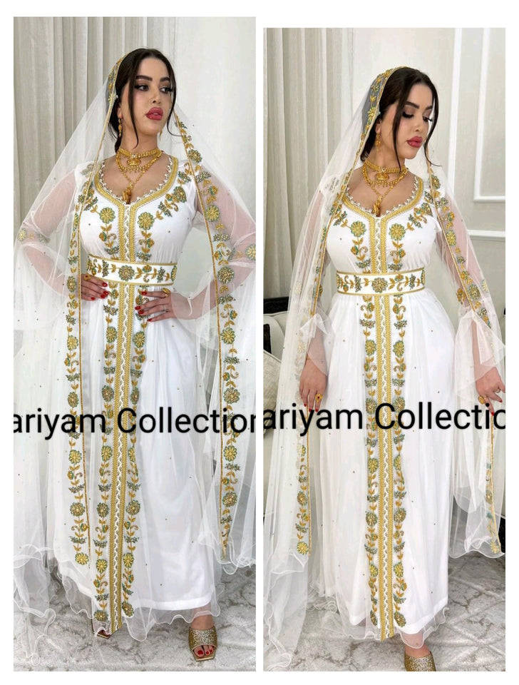 Designer kaftan with luxury embroidery  wedding  wear