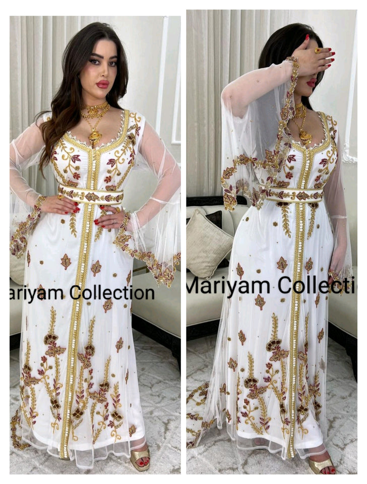 Designer kaftan with luxury embroidery  wedding wear