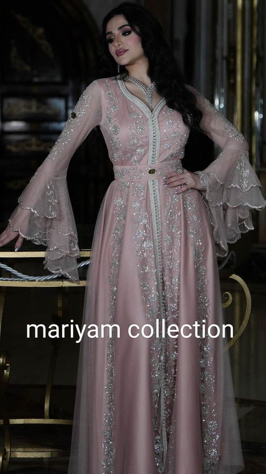 Designer kaftan with luxury embroidery  wedding wear for women