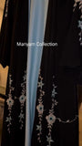 two pis abaya with hand embroidery wedding wear