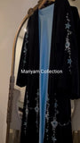two pis abaya with hand embroidery wedding wear