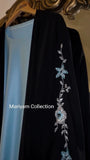 two pis abaya with hand embroidery wedding wear
