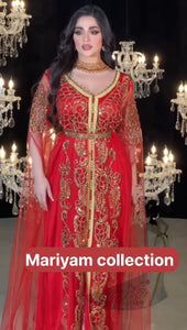 Moroccan Luxury Beaded Caftan, Wedding Dress