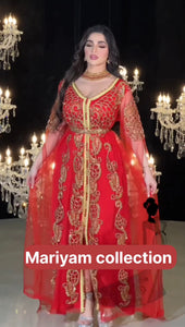 Moroccan Luxury Beaded Caftan, Wedding Dress