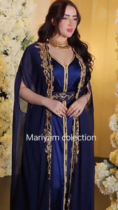 Moroccan Embroidered luxurious Caftan Dubai Gown