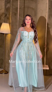 Designer Wedding Dress Crystal Embroidered Kaftan
