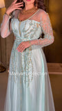 Designer Wedding Dress Crystal Embroidered Kaftan