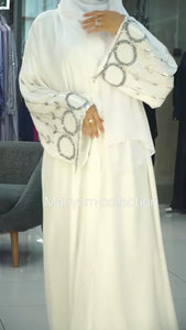 Elegant hand embroidey Abaya Wedding Abaya