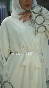 Elegant hand embroidey Abaya Wedding Abaya