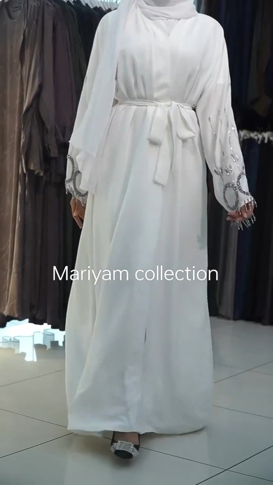 Elegant hand embroidey Abaya Wedding Abaya