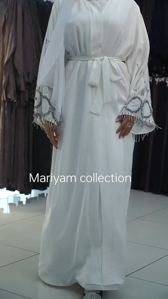 Elegant hand embroidey Abaya Wedding Abaya
