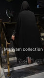 Silver Hand Embroidery Abaya Wedding Abaya