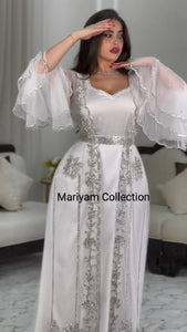 Designer two piece wedding wear kaftan for women