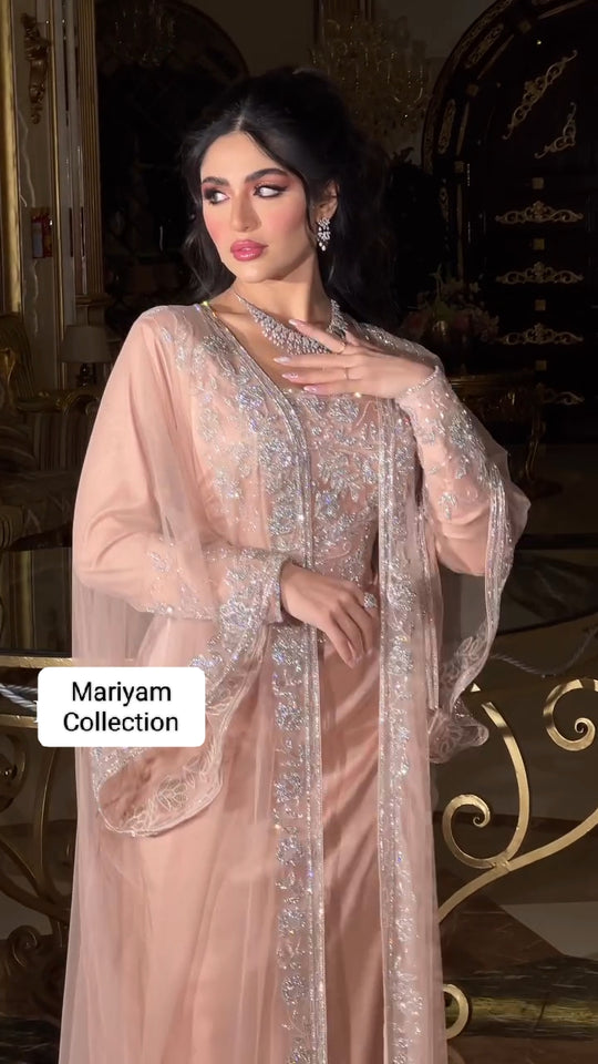 Designer two piece wedding wear kaftan for women