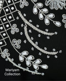 Luxury Muslim Women abay with silver embroidery