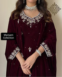 Custom Made bridal gown with silver handwork