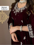 Custom Made bridal gown with silver handwork