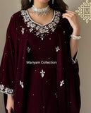 Custom Made bridal gown with silver handwork