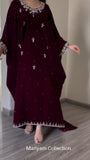 Custom Made bridal gown with silver handwork