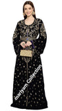 Handmade Wedding Gown Designer Kaftan Crystal Velvet Takchita