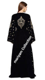 Handmade Wedding Gown Designer Kaftan Crystal Velvet Takchita