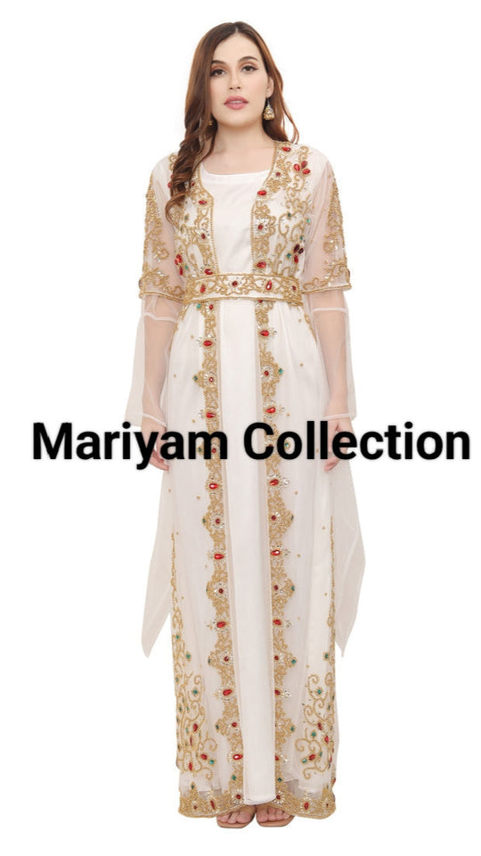 Designer two piece wedding wear kaftan for women