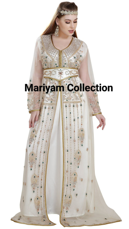 Designer two piece wedding wear kaftan for women