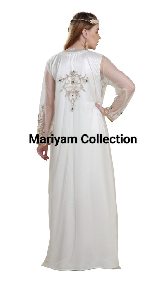 Designer two piece wedding wear kaftan for women