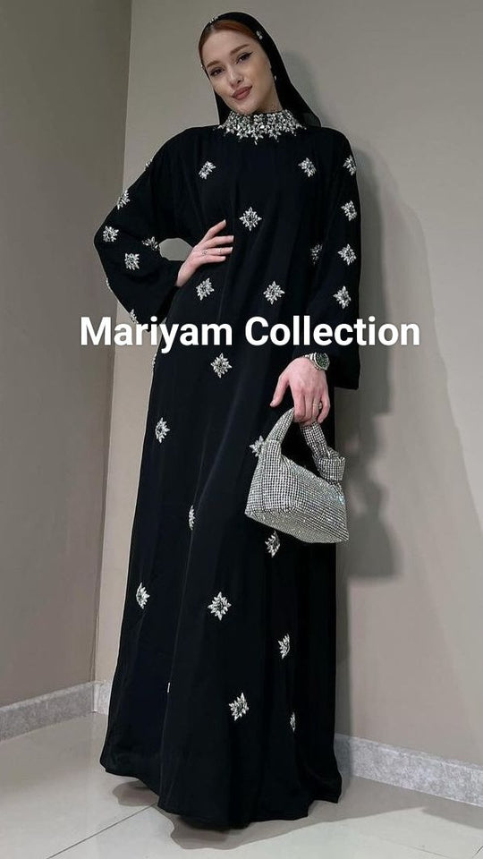 Luxurious Embroidered Abaya Special Occasion prayer abaya