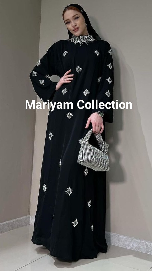 Luxurious Embroidered Abaya Special Occasion prayer abaya